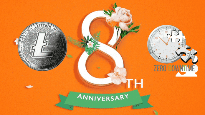 Litecoin Network Celebrated Its 8th Anniversary With Zero Downtime