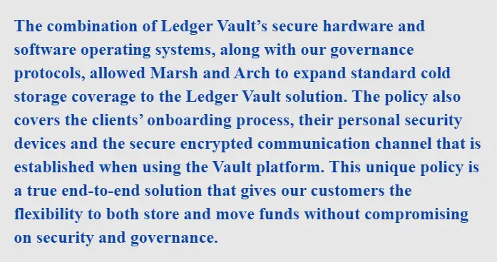 Global Head of Ledger Vault, Demetrios Skalkotos, said