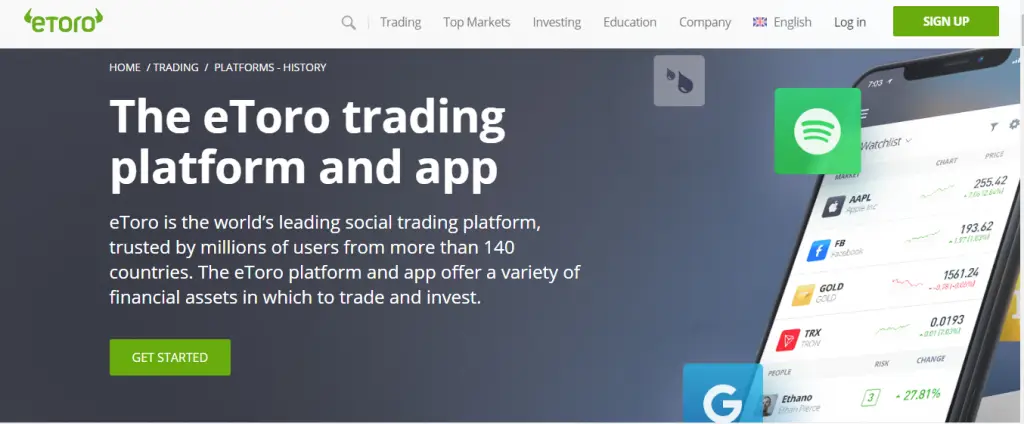 eToro Reviews – Mobile Trading