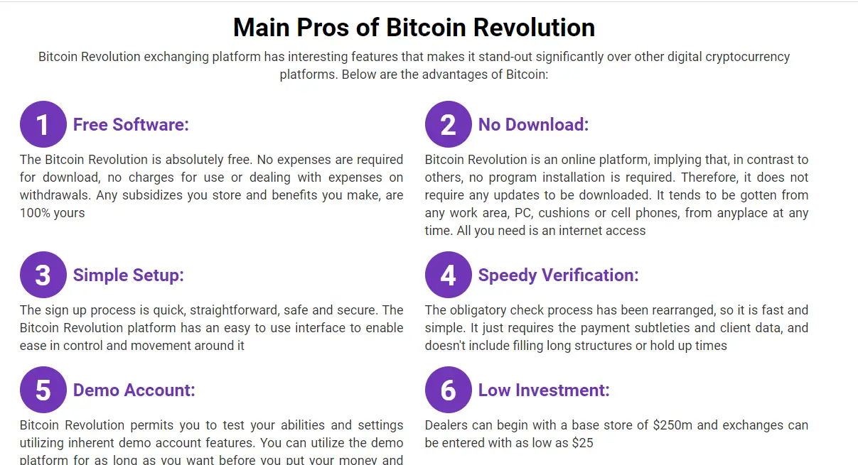 Review Bitcoin Revolution Benefits 