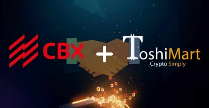 CBX Exchange Teams Up with ToshiMart to Offer Fiat-to-Crypto Facility