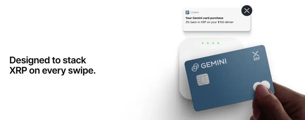 Gemini XRP Credit Card (Source: Gemini)