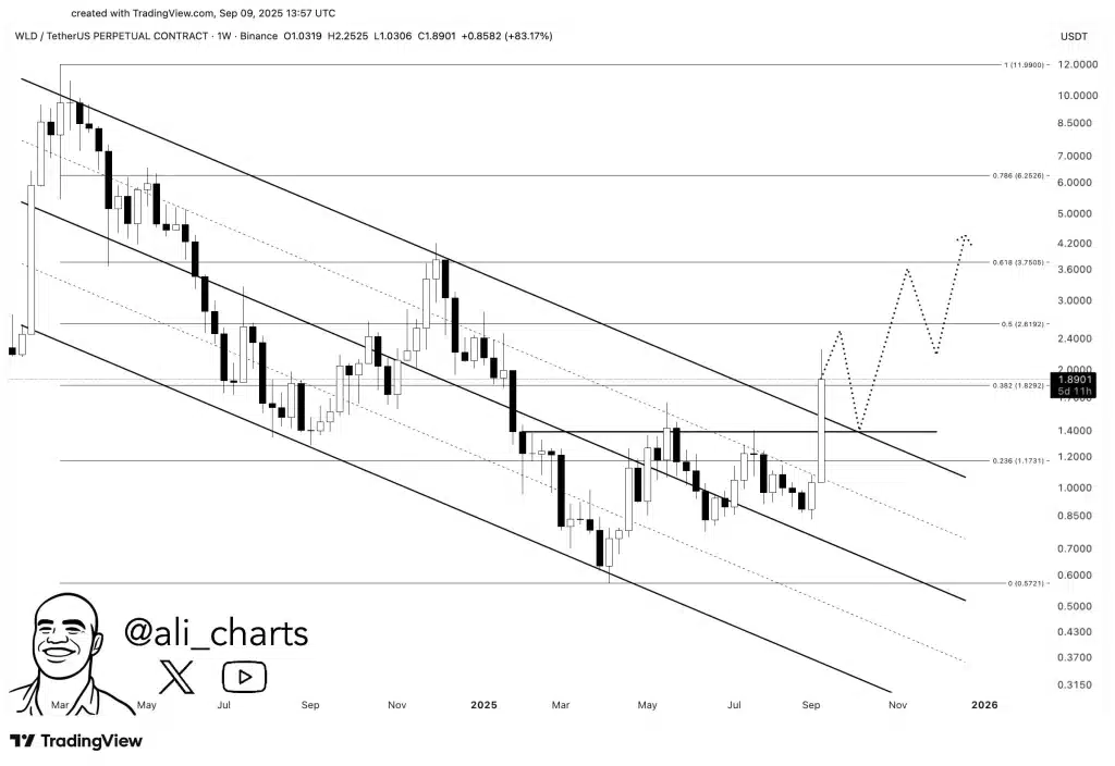 WLD Price Chart (Source: X)