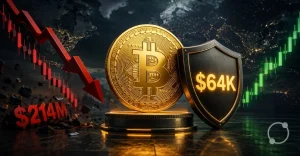 Bitcoin Holds Firm At $64k Despite A $214M Sell-Off And Global Market Uncertainty
