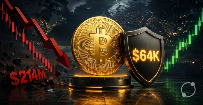 Bitcoin Holds Firm At $64k Despite A $214M Sell-Off And Global Market Uncertainty Bitcoin Holds Firm At $64k Despite A $214M Sell-Off And Global Market Uncertainty