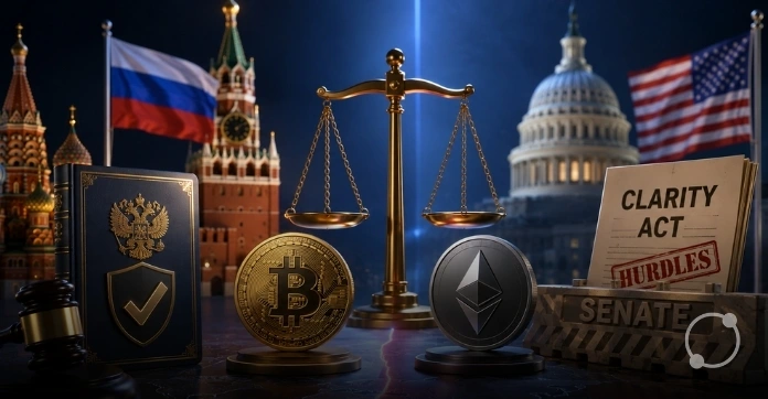 Russia’s New Crypto Rules Take Effect As US CLARITY Act Faces Senate Hurdles Russia’s New Crypto Rules Take Effect As US CLARITY Act Faces Senate Hurdles